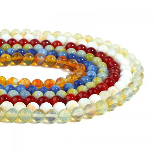 Glass Beads, Round, DIY 8mm Approx 38 cm, Approx 