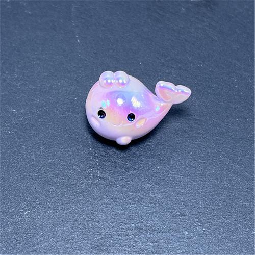 Plating Acrylic Beads, Dolphin, UV plating, DIY Approx 4.86mm, Approx 