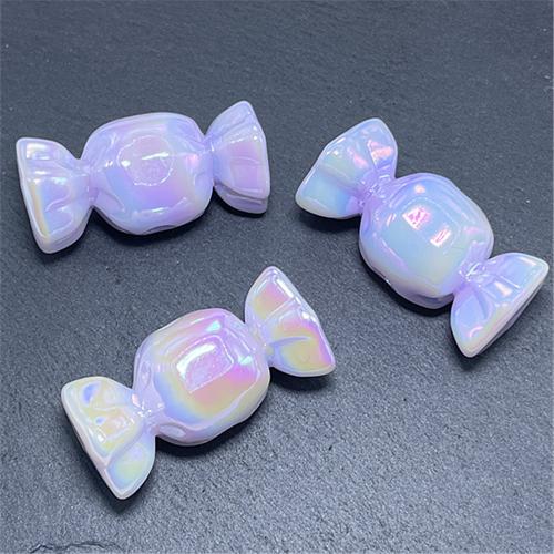 Plating Acrylic Beads, Candy, UV plating, DIY & luminated Approx 3.7mm, Approx 