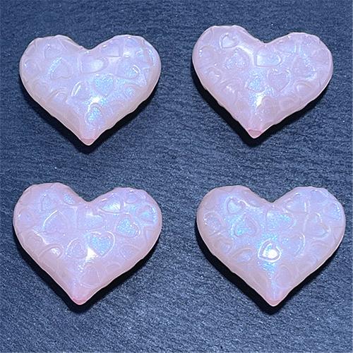 Miracle Acryl Perlen, Herz, DIY & glänzend, keine, 29.13x24.54mm, Bohrung:ca. 2.41mm, ca. 115PCs/Tasche, verkauft von Tasche