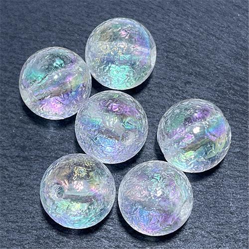 Plating Acrylic Beads, Round, UV plating, DIY 15.69mm Approx 2.89mm, Approx 