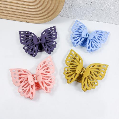 Hair Claw Clips, Acrylic, Butterfly, handmade, for woman & hollow 