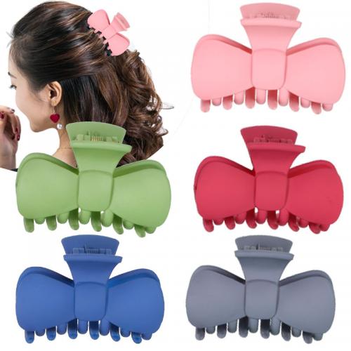 Hair Claw Clips, Polystyrene, Bowknot, stoving varnish, for woman 
