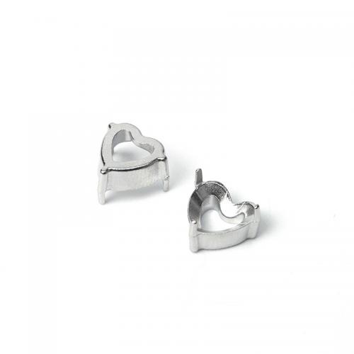 316 Stainless Steel Claw Setting, Heart, DIY original color 