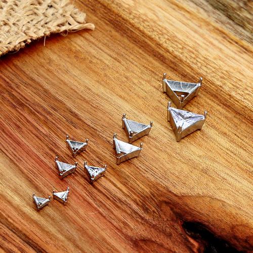 316 Stainless Steel Claw Setting, Triangle, DIY original color 