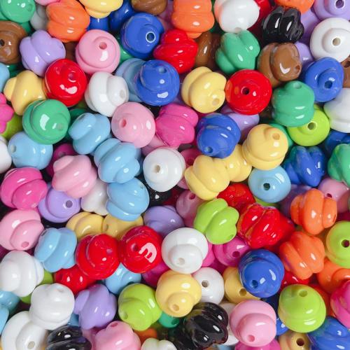 Solid Color Acrylic Beads, stoving varnish, DIY 16mm Approx 3.5mm 