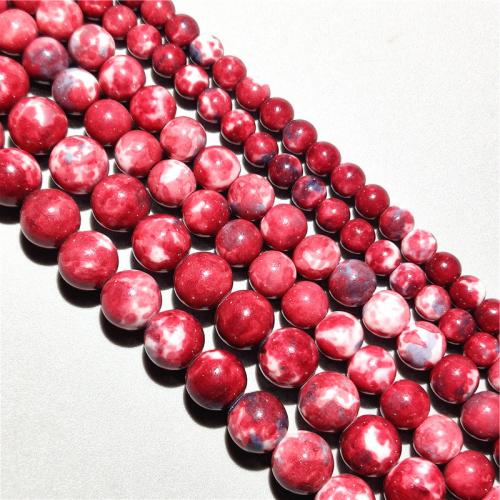 Rain Flower Stone Beads, Round, DIY mixed colors Approx 36-38 cm 