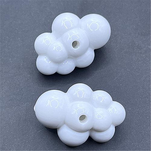 Acryl Schmuck Perlen, Wolke, DIY, keine, 22x32mm, ca. 93PCs/Tasche, verkauft von Tasche