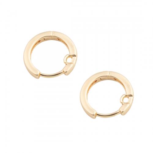Brass Hoop Earring Components, real gold plated, DIY, golden Approx 1.5mm 