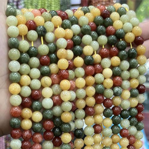 Achat Perlen, Alexa Achat, rund, DIY & verschiedene Größen vorhanden, gemischte Farben, verkauft von Strang