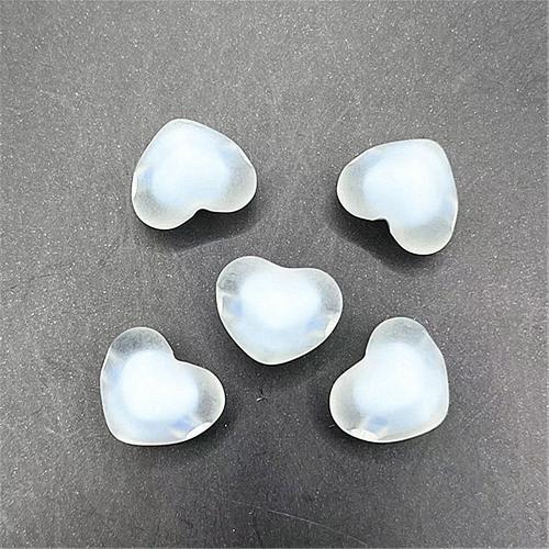 Perlen in Perlen Acrylperlen, Acryl, Herz, DIY & satiniert, keine, 12x15mm, Bohrung:ca. 2.8mm, ca. 395PCs/Tasche, verkauft von Tasche
