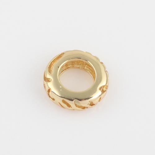 perla de cobre, metal, chapado en color dorado, Bricolaje, 9.3x3mm, Vendido por UD