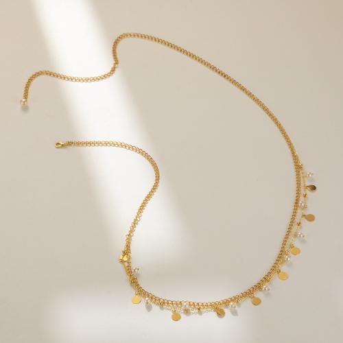 Zink-Legierung dekorative Gürtel, Messing, mit Kunststoff Perlen, plattiert, Modeschmuck, goldfarben, verkauft von PC