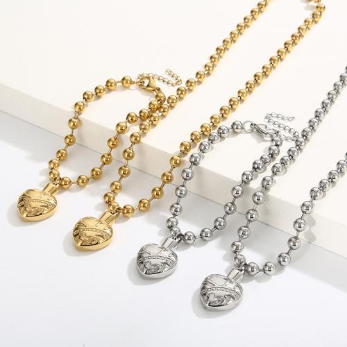 Conjuntos de joyería de acero inoxidable, acero inoxidable 304, Corazón, chapado, diferentes estilos para la opción & para mujer, más colores para la opción, Vendido por UD