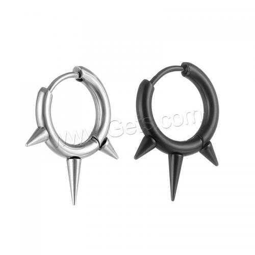 Stainless Steel Huggie Hoop Earring, 316L Stainless Steel, polished, Unisex The face width is 2.5 mm, the inner diameter is 10 mm 