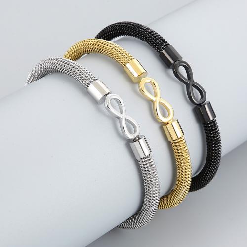 Stainless Steel Mesh Belt Buckle Bracelet, 304 Stainless Steel, fashion jewelry & Unisex Inner Approx 62mm [