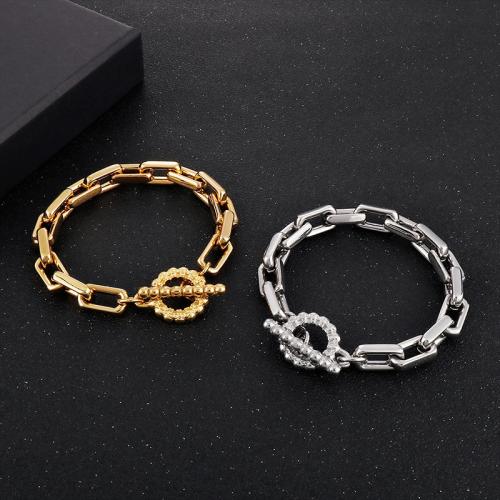 Stainless Steel Chain Bracelets, 316L Stainless Steel, fashion jewelry & Unisex 9mm Approx 8.66 Inch 