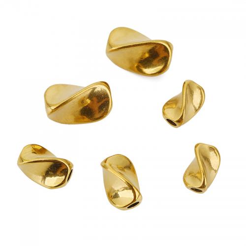 Edelstahl Perlen, 304 Edelstahl, Vakuum-Ionen-Beschichtung, DIY & verschiedene Größen vorhanden, goldfarben, 10PCs/Tasche, verkauft von Tasche[