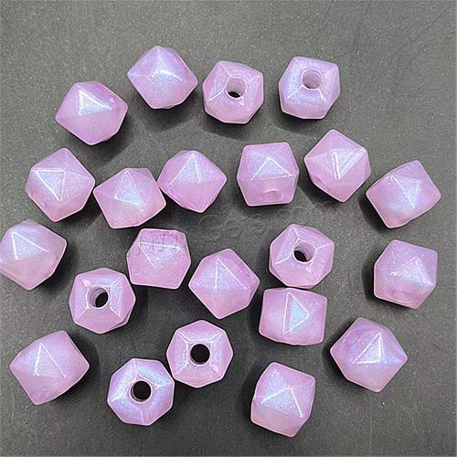 Miracle Acrylic Beads, Polygon, DIY & luminated & faceted 11mm 