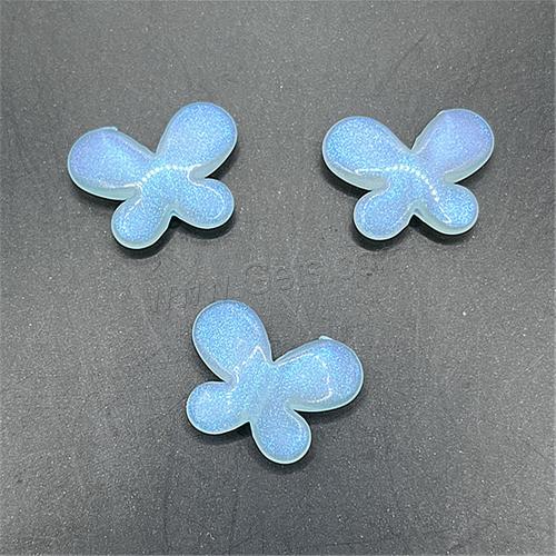 Miracle Acrylic Beads, Butterfly, DIY & luminated Approx 2.8mm 