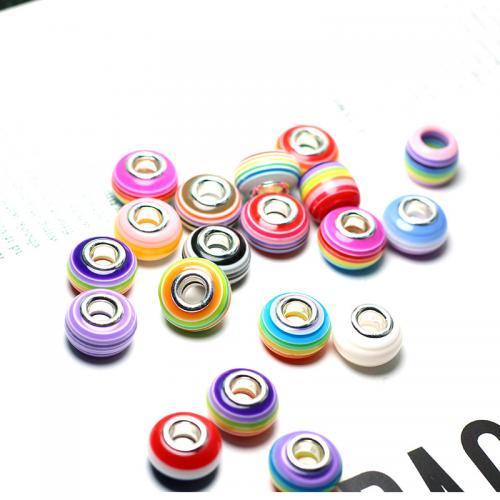 Perles European en résine, DIY, plus de couleurs à choisir Vendu par PC