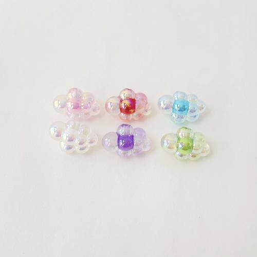Perles acryliques plaquée, Acrylique, Nuage, Placage UV, DIY, plus de couleurs à choisir, 14mm Vendu par sac
