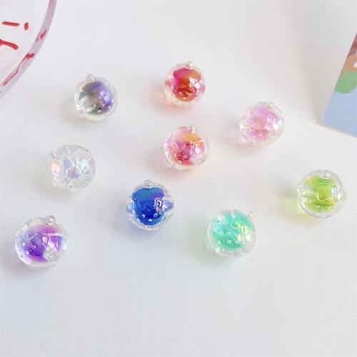 Perlen in Perlen Acrylperlen, Acryl, Erdbeere, UV plattiert, DIY, keine, 15mm, 200PCs/Tasche, verkauft von Tasche