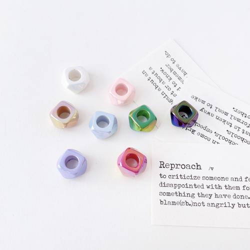 Perles acryliques plaquée, Acrylique, Placage UV, DIY, plus de couleurs à choisir Vendu par sac