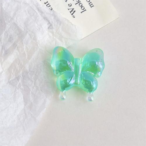 Plating Acrylic Beads, Butterfly, UV plating, DIY 30mm 