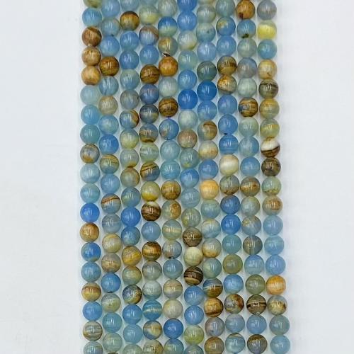 Бусины из одного камня, кальцит, Круглая, DIY & разный размер для выбора, разноцветный, длина:Приблизительно 39 см, продается Strand
