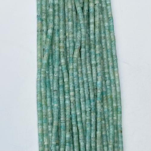Amazonit Perlen, flache Runde, DIY & verschiedene Größen vorhanden, hellblau, Länge:ca. 38-39 cm, verkauft von Strang