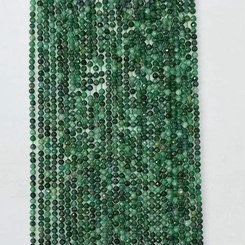 Jade African Bead, Round, DIY & faceted, green Approx 38-39 cm [