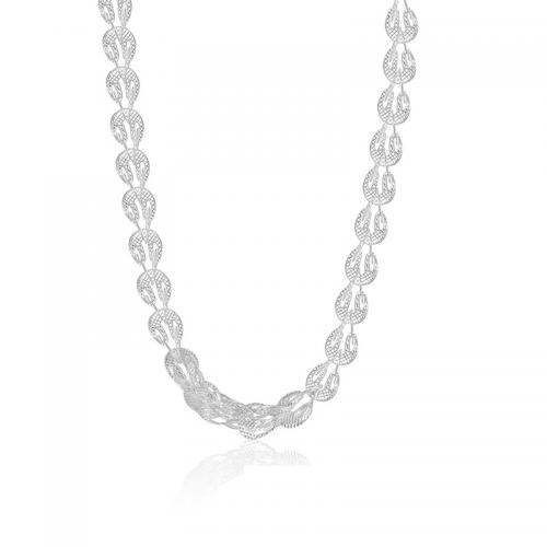 Collier de bijoux en argent , Argent sterling 925, avec 1.97inch chaînes de rallonge, bijoux de mode & pour femme Environ 15.74 pouce, Vendu par PC