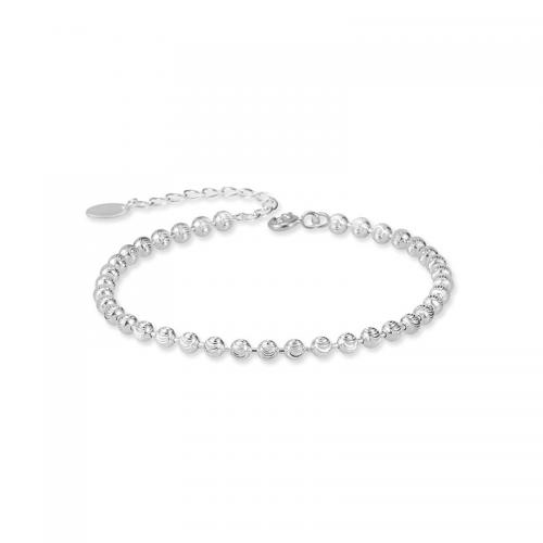 Sterling Silver Bracelets, 925 Sterling Silver, with 1.37inch extender chain, fashion jewelry & Unisex Approx 6.1 Inch 