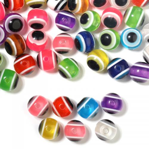 Böses Auge Harz Perlen, DIY, 10mm, 100PCs/Tasche, verkauft von Tasche