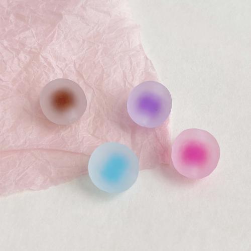 perles acryliques caoutchoutées, Acrylique, Rond, DIY, plus de couleurs à choisir, 16mm Vendu par sac