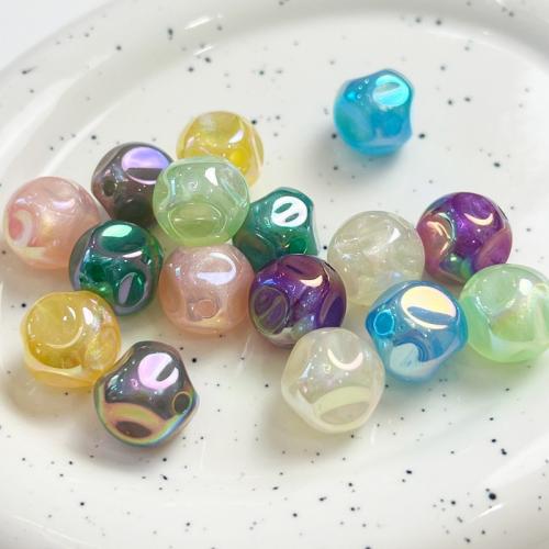 Perles acryliques plaquée, Acrylique, Irrégulière, DIY, plus de couleurs à choisir, 16mm Vendu par sac