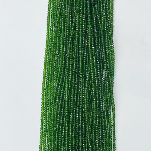 Diopside Beads, DIY & faceted, green Approx 41 cm 
