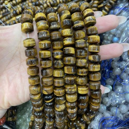Tiger Eye Beads, Flat Round, DIY, mixed colors Approx 38 cm 