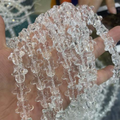 Mode Kristall Perlen, DIY, Crystal Clear, 10x12mm, Länge:ca. 38 cm, verkauft von Strang