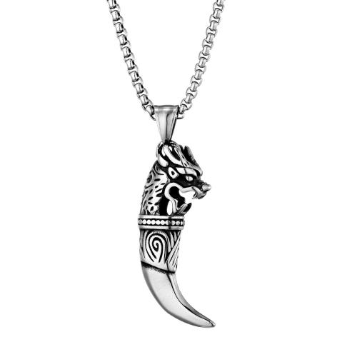 Titanium Steel Jewelry Necklace, polished, fashion jewelry & Unisex Approx 23.62 Inch 