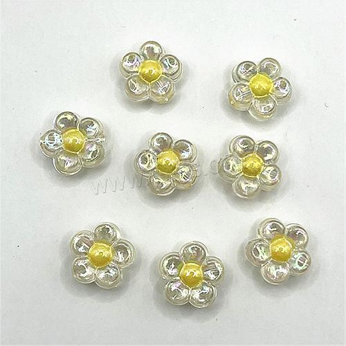 collier en perle acrylique , fleur, DIY, plus de couleurs à choisir, 12mm Environ 3mm, Environ Vendu par sac