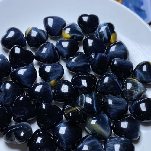 Tiger Eye Beads, Heart, DIY, blue, 16.2mm 