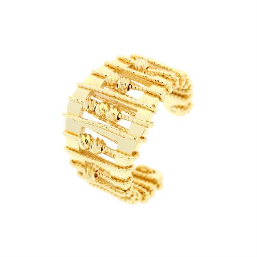 Brass Finger Ring, 18K gold plated, fashion jewelry & for woman, Minimum inner mm 