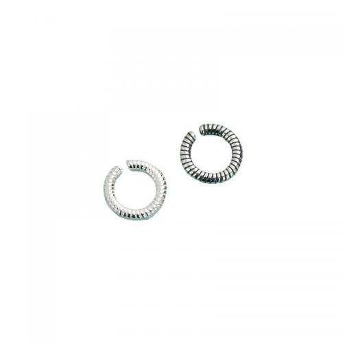Corte de sierra salto anillo cerrado de plata de ley, Plata de ley 925, Donut, Bricolaje, más colores para la opción, 8.5x1.7mm, diámetro interior:aproximado 5mm, Vendido por UD[