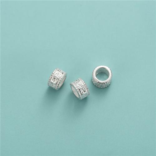 Sterling Silver Spacer Beads, 925 Sterling Silver, Rondelle, DIY, silver color Approx 5.4mm 