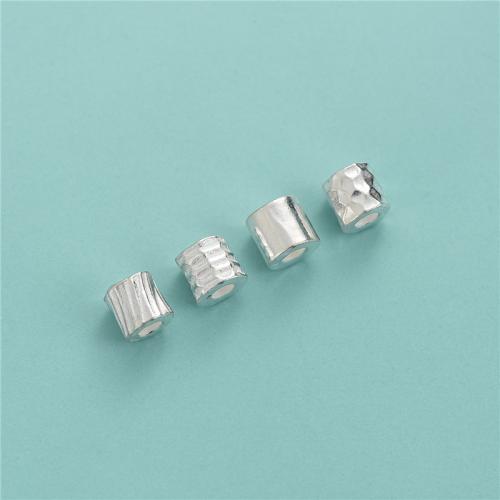 Sterling Silver Spacer Beads, 925 Sterling Silver, DIY silver color Approx 2.5-2.6mm 