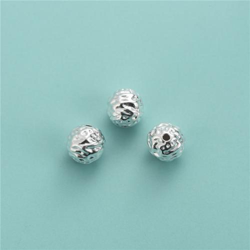 Sterling Silver Spacer Beads, 925 Sterling Silver, Round, DIY, silver color, 9.7mm Approx 1.8mm 