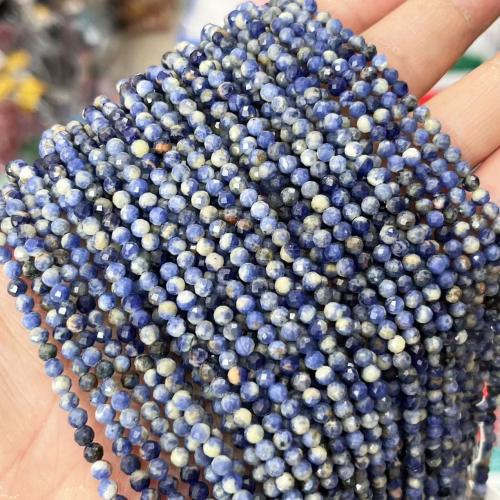 Perles en sodalite, Rond, DIY & normes différentes pour le choix & facettes, bleu, Vendu par brin