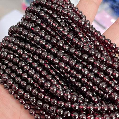 Natural Garnet Beads, Round, DIY garnet 